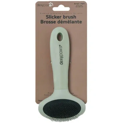 Dexypaws Slicker Brush, Small, Sage Green, Dog & Cat Grooming Tool