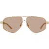 Dezi 6ft 62mm Oversize Aviator Sunglasses In Multi