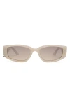 Dezi Cuffed 53mm Square Sunglasses In Multi