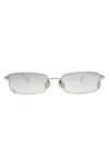 Dezi Hooked 54mm Rectangular Sunglasses