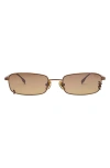Dezi Hooked 54mm Rectangular Sunglasses