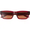 Dezi Izzy 56mm Polarized Rectangular Sunglasses