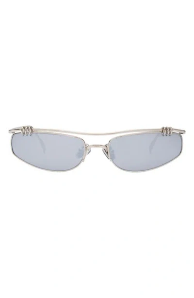 Dezi Linked Up Sunglasses In Metallic