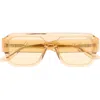 Dezi Miami 56mm Flat Top Sunglasses In Brown