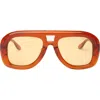 Dezi Pusha 55mm Shield Sunglasses