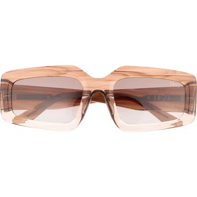 Dezi Read The Room 55mm Square Sunglasses In Brown