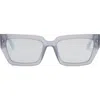 Dezi Switch 55mm Square Sunglasses In Gray