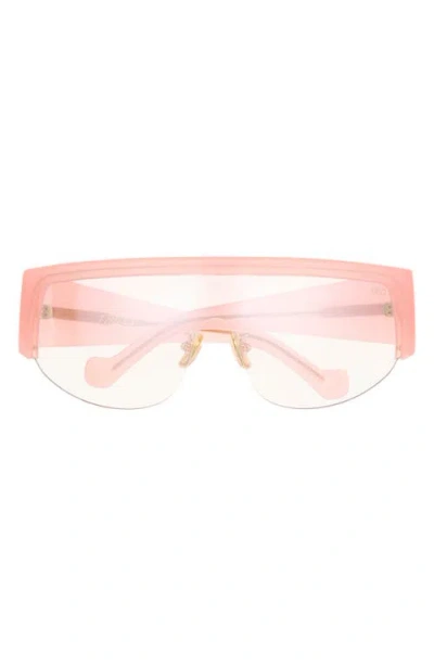 Dezi Thique 125mm Oversize Shield Sunglasses In Pink