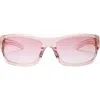 Dezi Tints Out 61mm Gradient Wrap Sunglasses