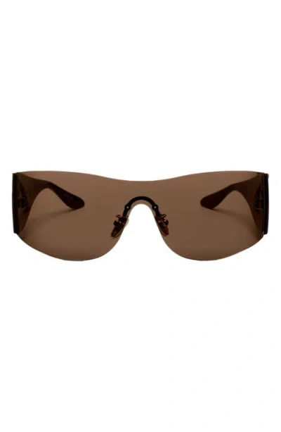 Dezi Wrap It Up 141mm Rimless Shield Sunglasses