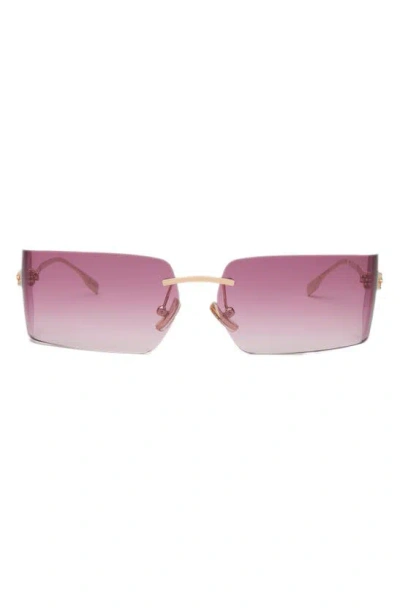 Dezi X Monet Moneybags 58mm Rimless Square Sunglasses In  display picture 2