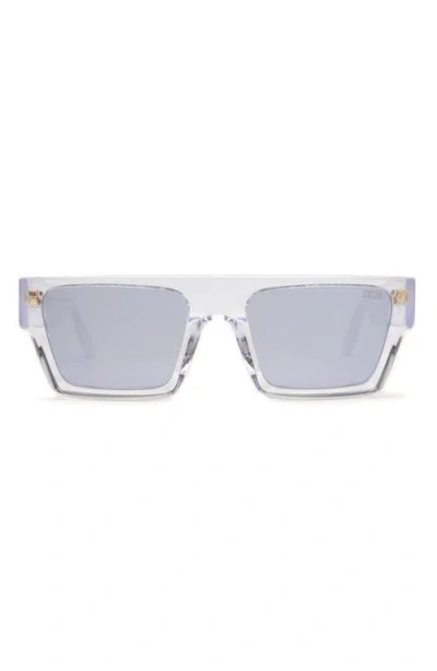Dezi X Monet Slick 55mm Square Sunglasses