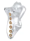 Dezso 18k Rose Gold Diamond Pendant In Metallic