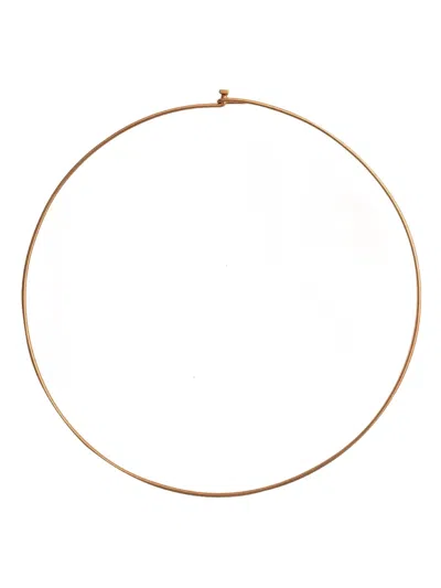 Dezso 18k Rose Gold Wire Necklace