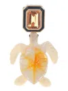 Dezso 18kt Rose Gold Turtle Citrine Pendant Necklace In Gold