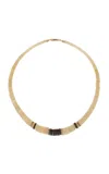 Dezso By Sara Beltran 14k Gold Mother Of Pearl Puka Shell Necklace In White