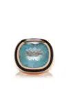 Dezso By Sara Beltran 18k Rose Gold Aquamarine Ring
