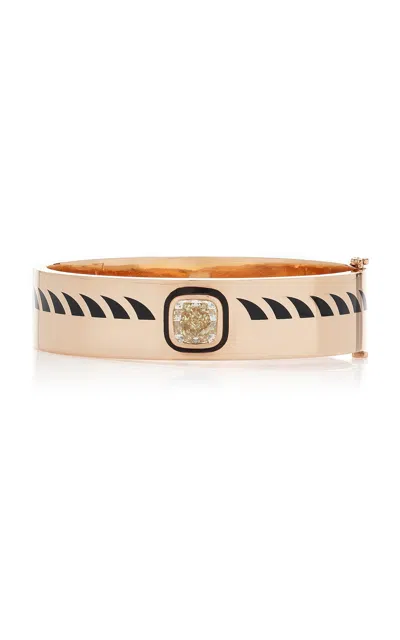 Dezso By Sara Beltran 18k Rose Gold Classic Diamond Shark Fin Fuff