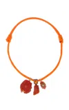 Dezso By Sara Beltran 18k Rose Gold Coral Barnacle With Citirine And Diamond Necklace In Gold
