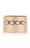 Dezso By Sara Beltran 18k Rose Gold Emerald Cut Diamond Cuff