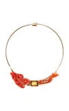 Dezso By Sara Beltran 18k Rose Gold Octopus And Fish Necklace