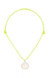 Dezso By Sara Beltran 18k Yellow Gold Rose Quartz Carved Venus Necklace In Pink