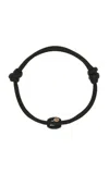 Dezso By Sara Beltran Onyx; Cowry And Sillimanite Anklet In Black