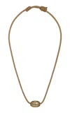 Dezso By Sara Beltran Quartz; Cowry And Sillimanite Necklace In Yellow