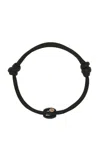 Dezso By Sara Beltran Quartz Turtle Anklet In Black