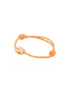 Dezso By Sara Beltran Sapphire Cowry Bead Surf Cord Bracelet In Lemon Quartz  Orange Sapphire  & Orange 