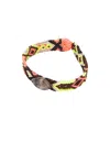 Dezso By Sara Beltr?n Cowry Mexican Bracelet In Red Tiger Eye & Tulum Black & White