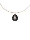 Dezso Coquito Polki Diamond And Onyx Necklace In Black