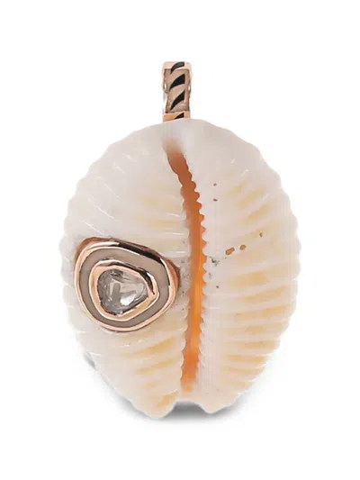 Dezso Diamond Cowry-shell Pendant In 핑크