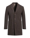 Dffrntly Man Coat Brown Size 42 Wool, Polyester, Polyamide