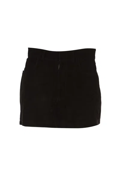 Dfour 5 Pockets Short Skirt In Black