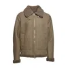 Dfour Brown Suede Shearling Jacket