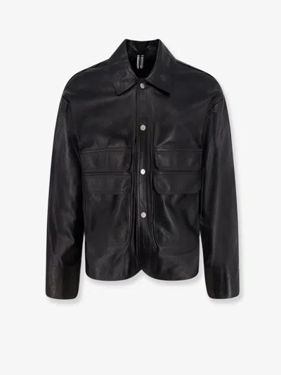 Dfour Leather Jacket In Black