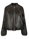 Dfour Padded Bomber Jacket Jackets Brown In Multi