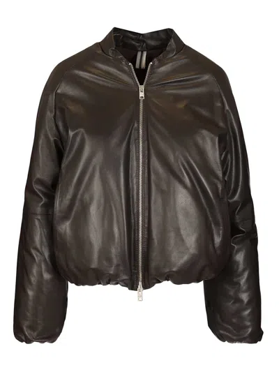Dfour Padded Bomber Jacket Jackets Brown In Multi