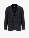 Dfour Suede Jacket With Peak Lapel