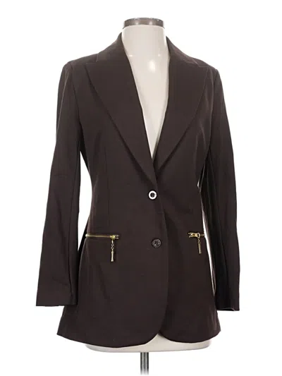 Pre-owned Dg^2 By Diane Gilman Blazer Jacket In Brown