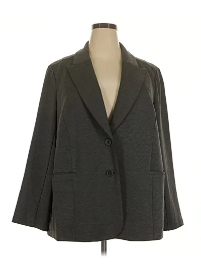 Pre-owned Dg^2 By Diane Gilman Blazer Jacket In Gray