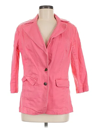 Pre-owned Dg^2 By Diane Gilman Blazer Jacket In Pink
