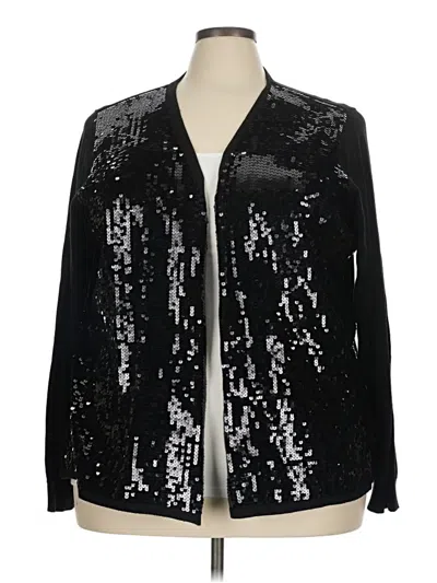Pre-owned Dg^2 By Diane Gilman Cardigan Sweater In Black
