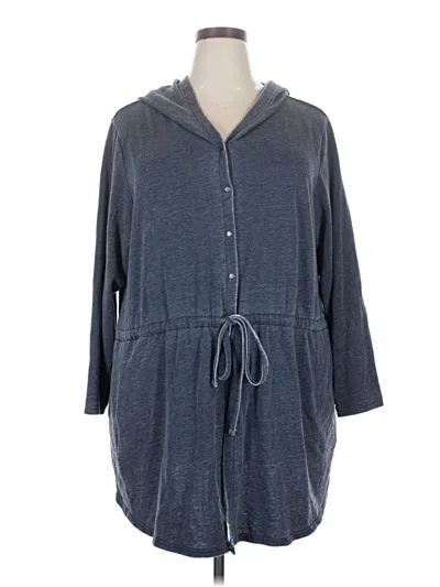 Pre-owned Dg^2 By Diane Gilman Cardigan Sweater In Blue