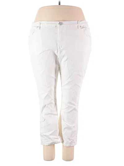 Pre-owned Dg^2 By Diane Gilman Casual Pants In White