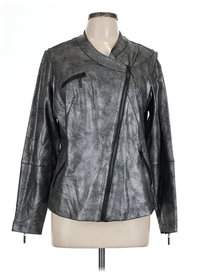 Pre-owned Dg^2 By Diane Gilman Jacket In Gray