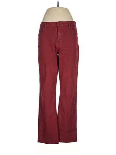 Pre-owned Dg^2 By Diane Gilman Jeans In Burgundy