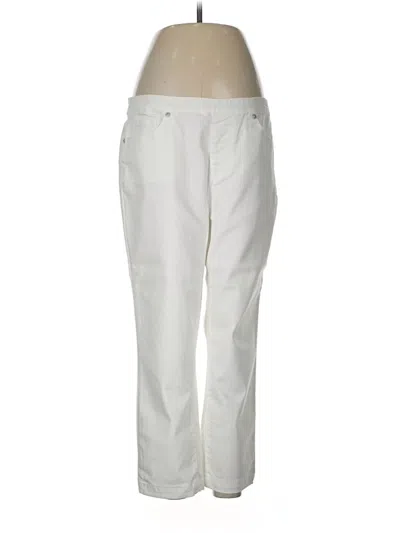 Pre-owned Dg^2 By Diane Gilman Jeans In Ivory