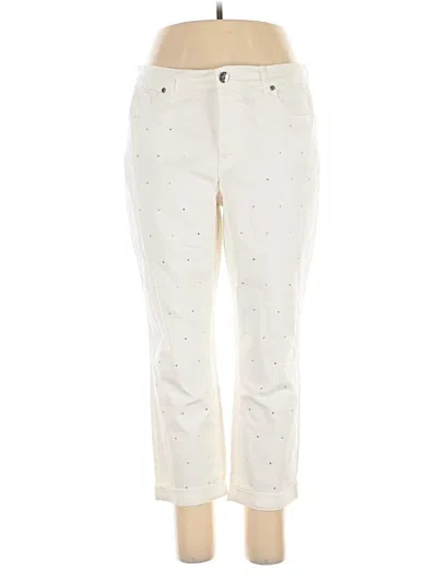 Pre-owned Dg^2 By Diane Gilman Jeans In White